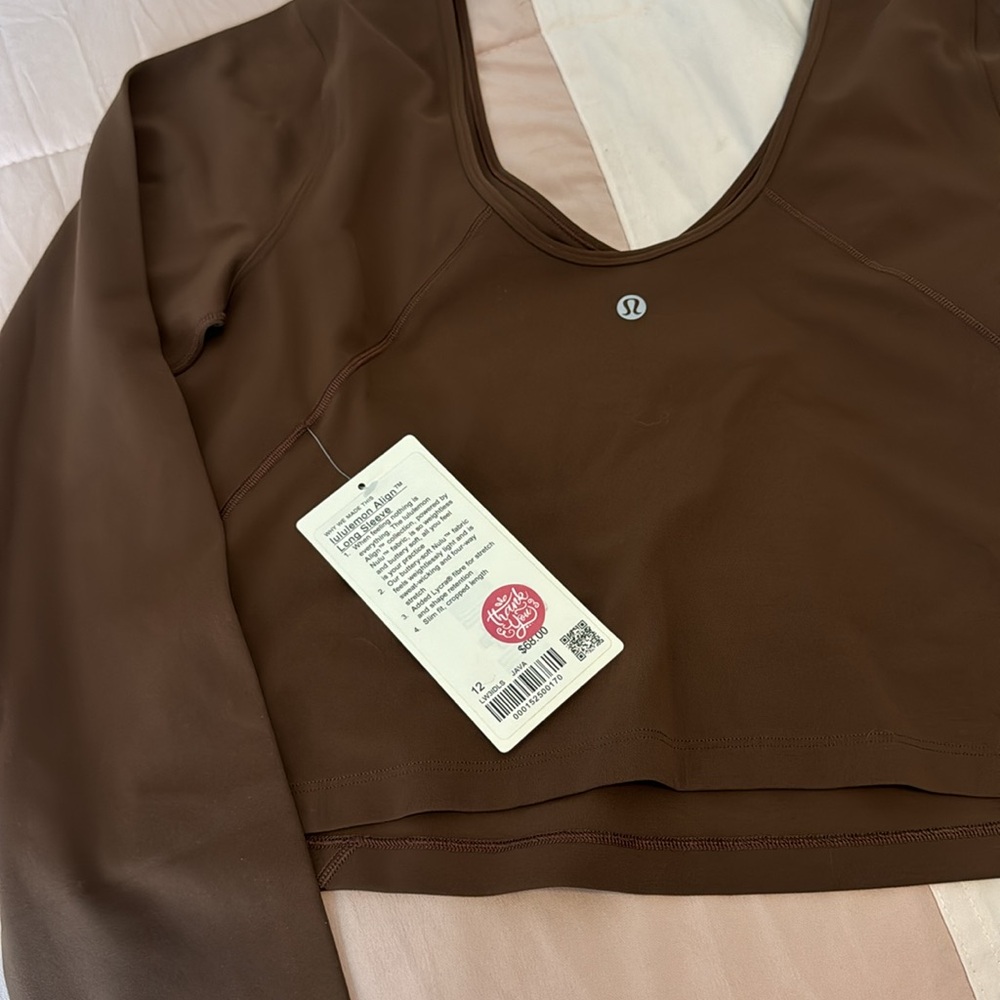 Lululemon Align Long Sleeve Java Color. NWT - Picture 5 of 6
